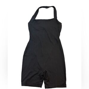 Square Neckline Halter Romper